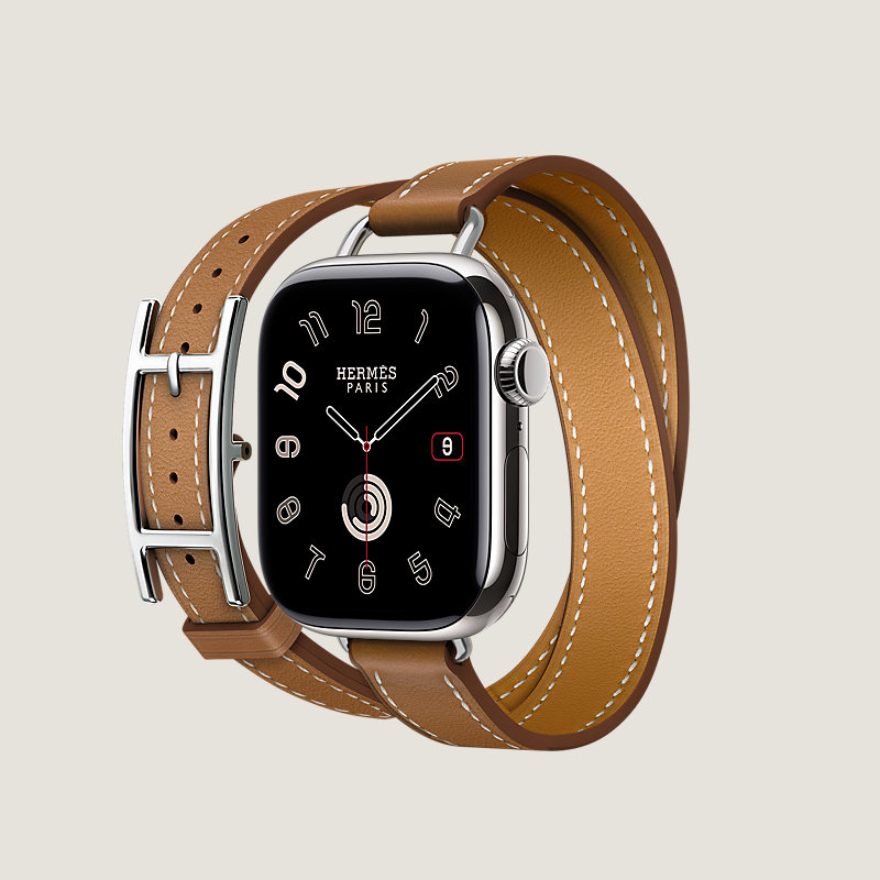 Series 10 case & Band Apple Watch Hermès Double Tour 42 mm